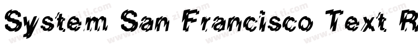 System San Francisco Text Regular字体转换